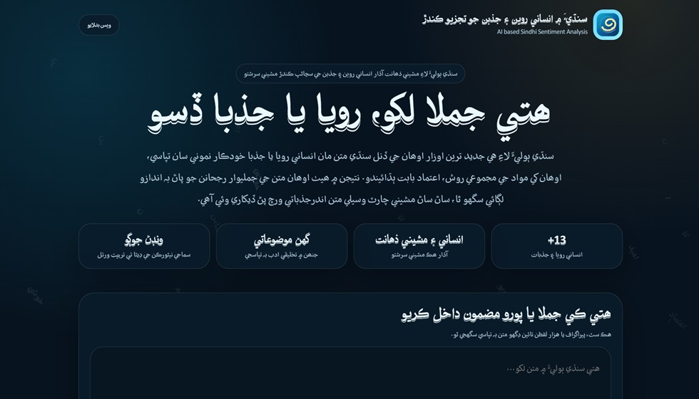 سنڌي متن ۾ جذباتي لاڙن تپاسڻو screenshot placeholder